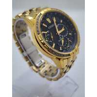 Citizen Eco-Drive Gold Tone Watch Metal Band with Diamond 8729-S115752