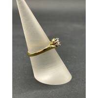 Ladies 18ct Yellow Gold Diamond Engagement Ring