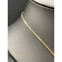 Ladies 9ct Yellow Gold Snake Link Necklace