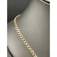 Unisex 9ct Yellow Gold Curb Link Necklace