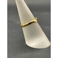 Ladies 18ct Yellow Gold Plain Band Enhancer Ring