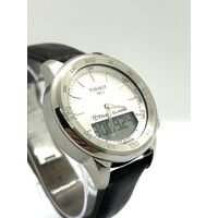 Tissot T-Touch Classic Touch Silver Dial Black Leather Mens Watch