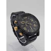 Nixon Simplify The 51-30 Chrono Matte Black Gold Stainless Steel Mens Watch