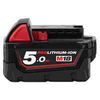 Milwaukee M18 18V RedLithium-Ion 5.0Ah Extended Capacity Battery Pack M18B5