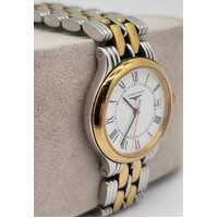 Longines Ladies Quartz Two-Tone Gold Silver Bracelet White Dial Watch L5.149.3