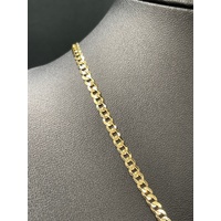 Unisex 9ct Yellow Gold Curb Link Necklace