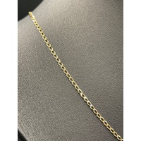 Unisex 9ct Yellow Gold Curb Link Necklace