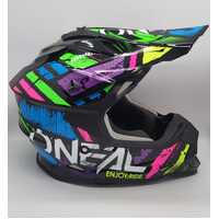 Oneal 1SRS Glitch Multicoloured MX Motocross Helmet Size Large 60cm