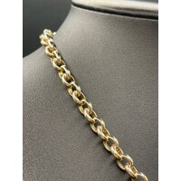 Ladies 9ct Yellow Gold Belcher Link Necklace