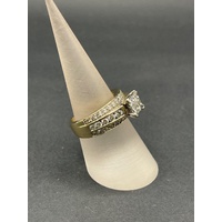 Ladies 14ct Yellow Gold Cluster Diamond Ring