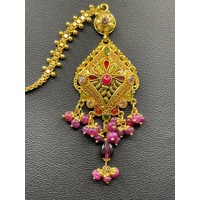 Ladies 21ct Yellow Gold Tikka Headpiece Pendant