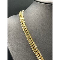 Unisex 18ct Yellow Gold Curb Link Necklace