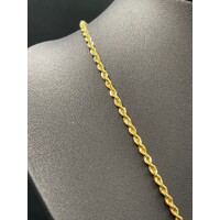 Unisex 18ct Yellow Gold Margarita Link Chain & Cross Pendant