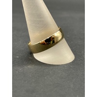 Mens 10ct Yellow Gold Plain Wedding Band Ring