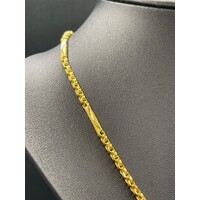 Unisex 22ct Yellow Gold Fancy Link Necklace