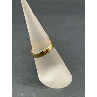 Unisex 18ct Yellow Gold Plain Gold Band Ring