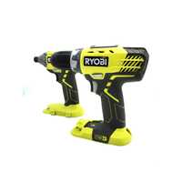 Ryobi Drill Impact Driver with 18V 2.0Ah Battery and Charger Set