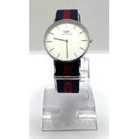 Daniel Wellington Classic Warwick White Dial Men's Watch with 2 NATO Straps