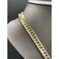 Mens 9ct Yellow Gold Tight Curb Link Necklace