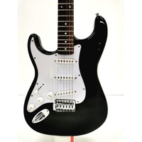 SX Left-Handed Electric Guitar Black with Soft Case