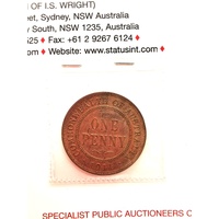 1911 One Penny Commonwealth of Australia Coin