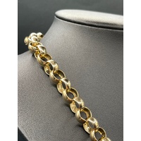 Ladies 9ct Yellow Gold Belcher Link Necklace