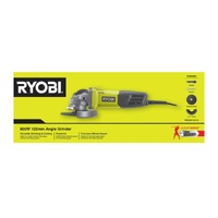 Ryobi 800W 125mm Corded Angle Grinder RAG80125-G with Accessories