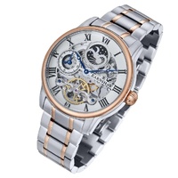 Earnshaw Longitude Stainless Steel Automatic Skeleton Mens Watch ES-8006-33