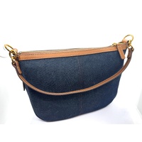 Fossil Jolie Denim Crossbody Shoulder Bag with Strap