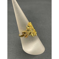 Ladies 21ct Yellow Gold Filigree Design Ring