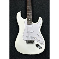 SX Electric Guitar White Standard Series with Amplifier and Accessories