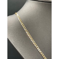 Unisex 9ct Yellow Gold Curb Link Necklace