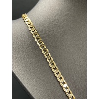 Unisex 9ct Yellow Gold Curb Link Necklace