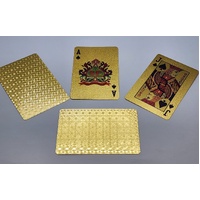 Dollar Direct 999.9 24 Carat Gold Foil Plated Playing Cards with Certificate