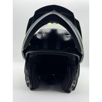 RXT Safari Black Fluro Motorcycle Helmet Size XL 60cm with Dust Bag