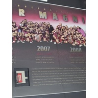 Pro Sports Queensland Maroons Photo Framed Memorabilia with COA 52 of 200