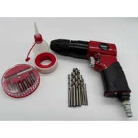 Taurus Titanium Air Drill Kit 41473 with Attachments in Case