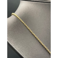 Ladies 9ct Yellow Gold Belcher Link Necklace