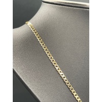 Unisex 9ct Yellow Gold Curb Link Necklace