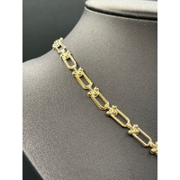 Ladies 18ct Yellow Gold Paperclip Link Necklace