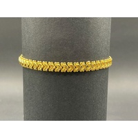 Ladies 22ct Yellow Gold Fancy Link Bracelet