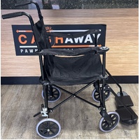 EquipMed Transit Chair Foldable Design Black