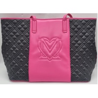 Love Moschino Quilted Two Tone Tote Bag with Dust Cover