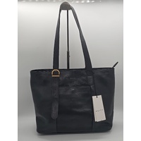 Evity Ladies Leather Black Shoulder Bag with Dust Bag