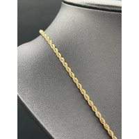 Ladies 18ct Yellow Gold Singapore Twist Link Necklace