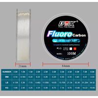 FTK Full Time Killer Fluoro Carbon Fishing Lure Line Size 100m