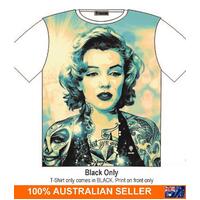 T-Shirt Marilyn Monroe Tattoo Art Street Fashion Mens Ladies AU STOCK M