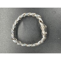 Mens Sterling Silver Curb Link Bracelet (NEW)