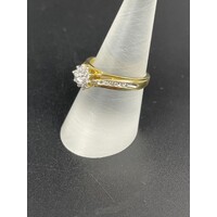 Ladies Solid 9ct Yellow Gold Ring Fine Jewellery 3.1 Grams Size P