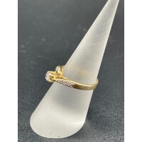 Ladies 18ct Yellow Gold Diamond Ring (Pre-Owned)